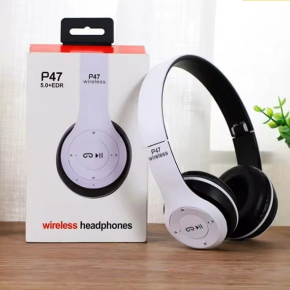 10 Stereo  Headset Bluetooth 5.0 + EDR BLACK WHITE RED BLUE GREEN free Gift Wrap - Picture 4 of 8